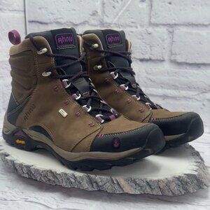 Ahnu Sugarpine Women's US Size 8.5 F19616A Brown Waterproof Vibram Hiking Boots